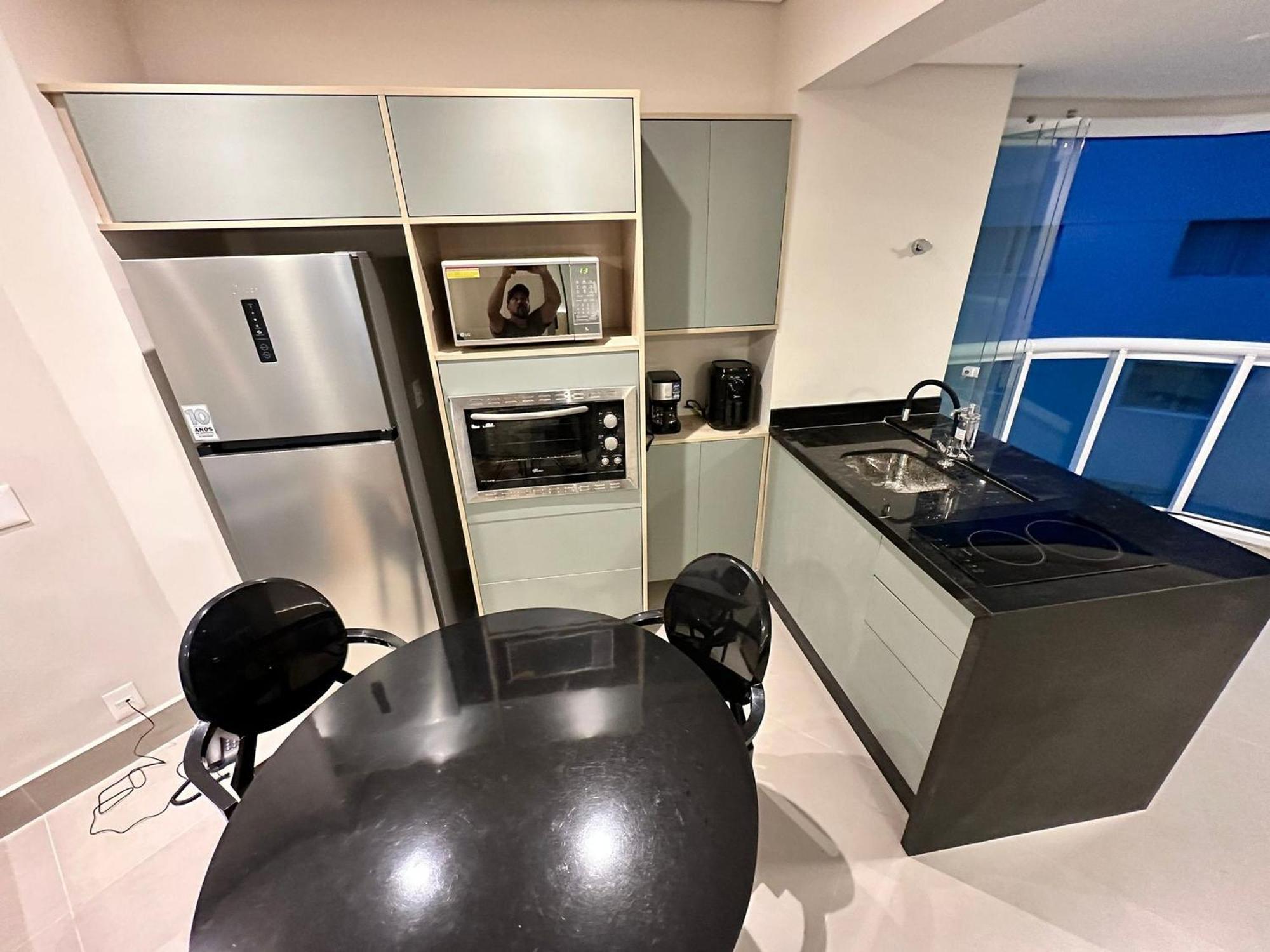 דירות סנטוס Residencial Estanconfor Com Vista Mar 2 Ac E Garagem מראה חיצוני תמונה