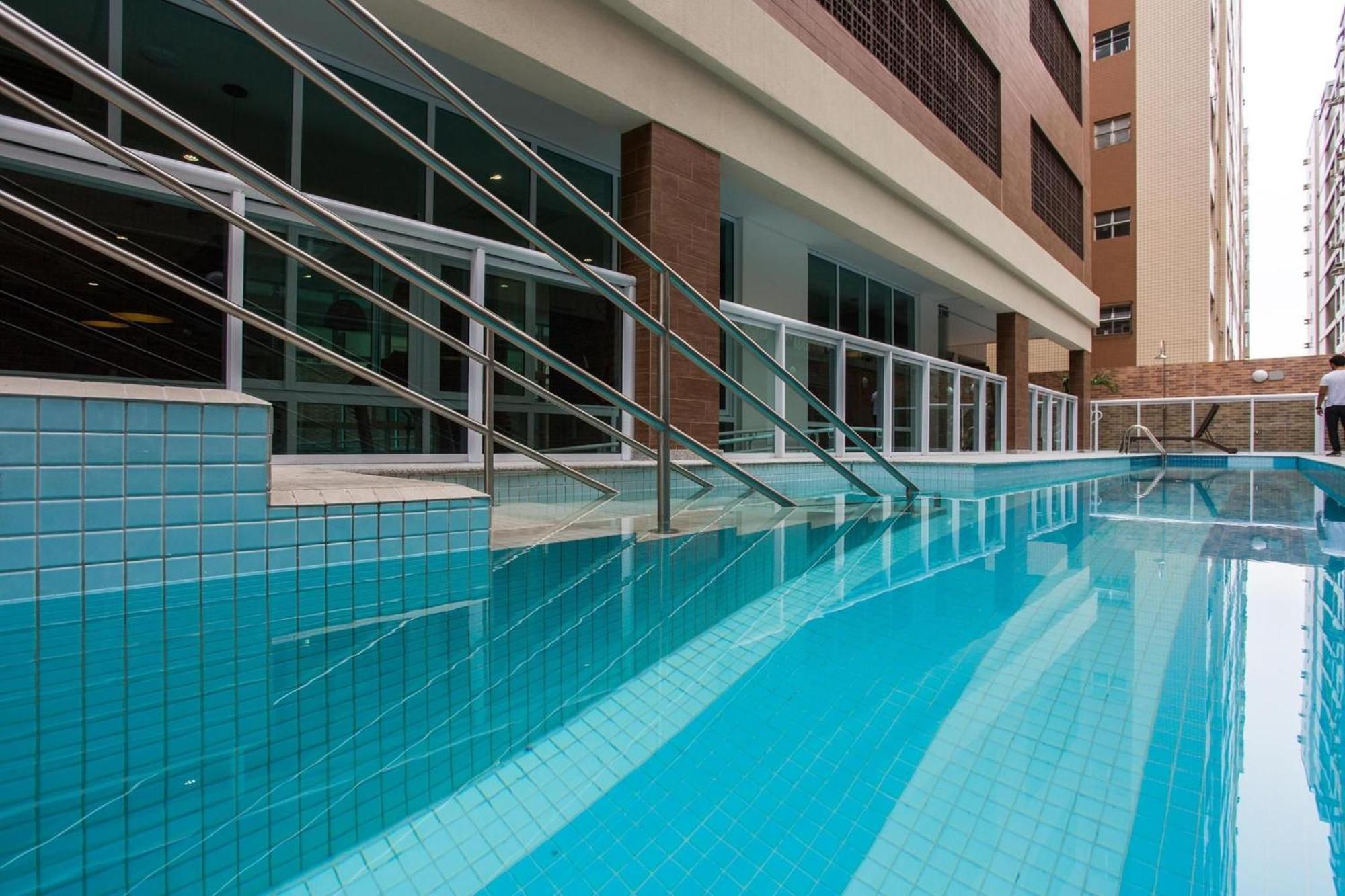 דירות סנטוס Residencial Estanconfor Com Vista Mar 2 Ac E Garagem מראה חיצוני תמונה